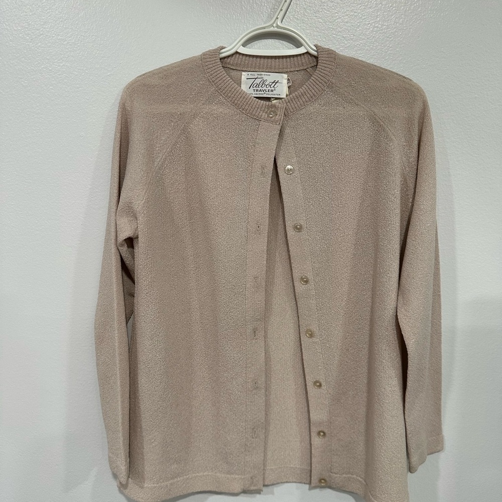 Talbots Light Brown Cardigan